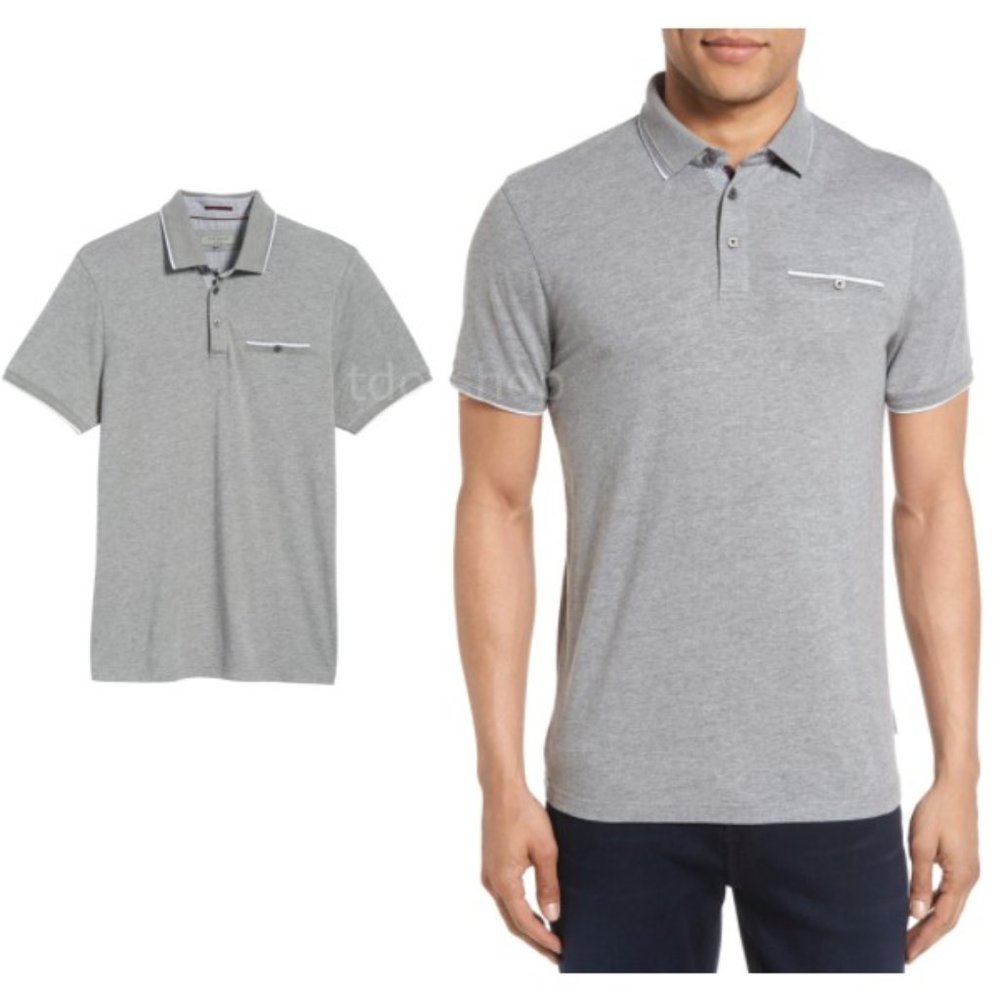 TED BAKER LONDON Derry Slim Fit Polo size 3 - 07/24